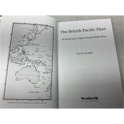 Thirty books of maritime and naval interest including David Hobbs: The British Pacific Fleet; Ian Marshall: Armoured Ships; M.J. Whitley: Cruisers of WW2, German Cruisers of WW2 and German Coastal Forces of WW2; books on warships, U-Boats, combat ships etc