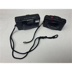 Four Olympus cameras, to include AF10 Super, XA2, Shoot & Go and Supertrip examples, together with Miranda ME-Z and Miranda ME-X DX cameras, an Agfa Optima camera with Agfa Paratonic DIN ASA Solitar 1:2.8/40 lens, Canon Snappy S camera and a Fujifilm Fine Pix S5700 camera, serial no 7WE12368 (8)