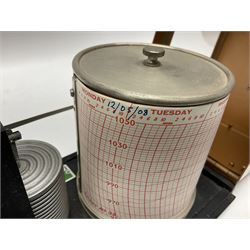 Modern barograph in a hinged metal case, serial no. 9524
