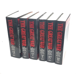  The Great War - The Illustrated History of the First World War, Millennium Edition printed 1999, black cloth with silver titles, with dustjackets 6vols  