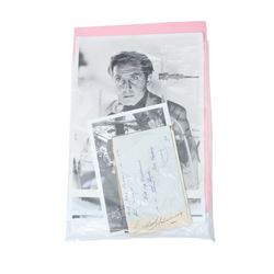 Collection of autographs and signed photographs to include Peter Cushing, Butterfly McQuee...