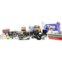 Vintage and later cameras, lenses, acces