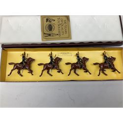 Britains - limited edition set of The 9th/12th Royal Lancers No.2897/5000; and four other Special Collectors Edition sets comprising 8807 The Empress of India's 21st Lancers; 8811 The Queen's Own 4th Huzzars; 8812 The Duke of Cambridge's Middlesex Yeomanry; and 8821 The Princess Charlotte of Wales's 5th Dragoon Guards; all boxed (5)