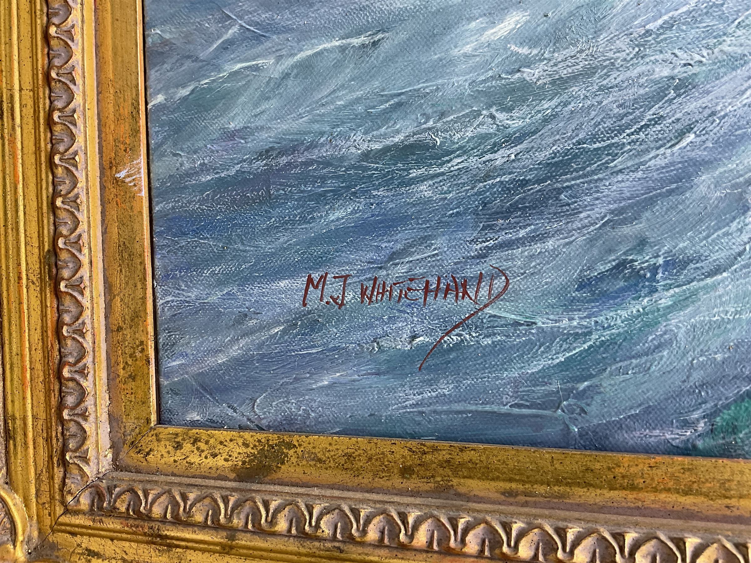 Michael J Whitehand (British 1941-): The Wool Clipper 'Red Jacket', oil on canvas signed, titled verso 101cm x 75cm 
Notes: 'Red Jacket' was one of the largest and fastest clippers ever built, and one of the first ships of the White Star Line, launched in 1853.