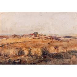 Joseph Richard Bagshawe (Staithes Group 1870-1909): Autumnal Landscape, watercolour signed...