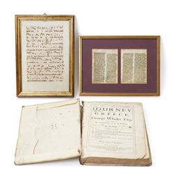 Wheler, George - 'A Journey into Greece' in company of Dr Spon of Lyons, printed for Willi...