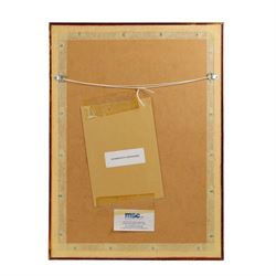 Signed golf memorabilia, to include 1988 US Masters Champion Augusta National flag, signed by Sandy Lyle, a golfing glove signed by Nick Faldo, two signed 2002 Ryder Cup prints, 1979 Masters scorecard signed by Fuzzy Zoeller displayed with a 1980 Masters scorecard signed by Seve Ballesteros, all framed, largest frame H60cm