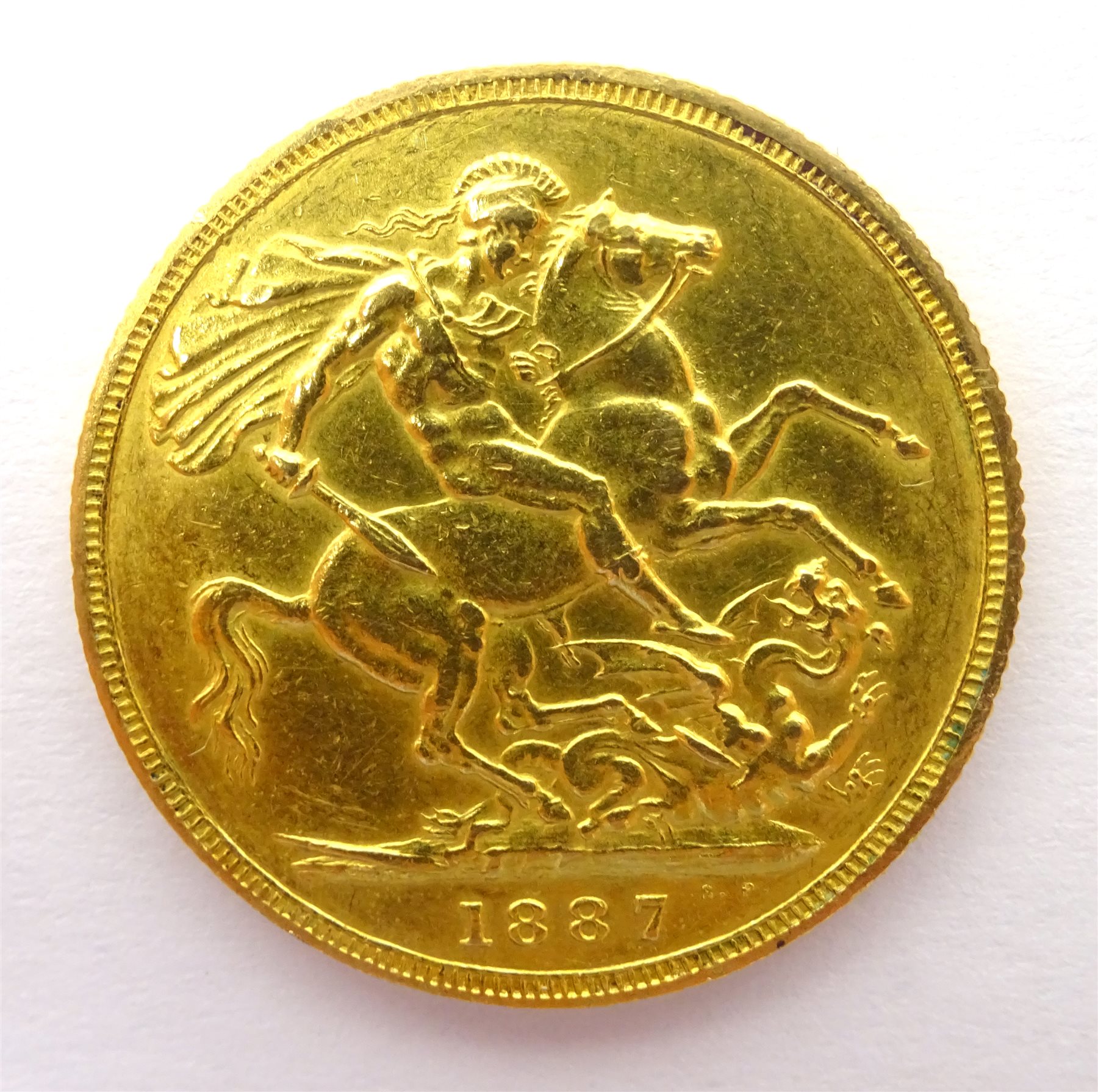 1887 full gold sovereign Coins & Banknotes