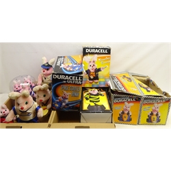  Quantity of 'Duracell Bunny' items including shop display, 'Space Scooter Bunny', 'Racing Bunny', 'Dancing Bunny' etc, some boxed  