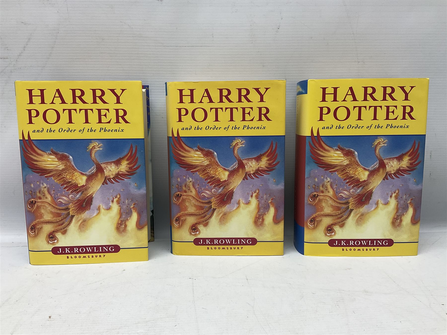 Collection of first edition books, to include J.K. Rowling; Harry Potter and the Goblet of Fire, Harry Potter and the Order of the Phoenix, Harry Potter and the Half Blood Prince, Harry Potter and the Deathly Hallows, Harrius Potter et Philosophi Lapis, G.P.Taylor; Shadowmancer, signed by author, Hans Hass; Men and Sharks, etc (15)    