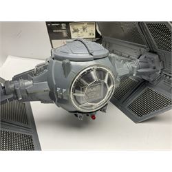 Star Wars - Darth Vader TIE-fighter; Darth Vader head and shoulder shaped figure collection box; 1983 & 1984 Return of the Jedi Annuals; Read Along Book and Tapes; and two posters