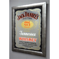  Jack Daniel's Whiskey advertising style mirror, W55cm x L70cm   