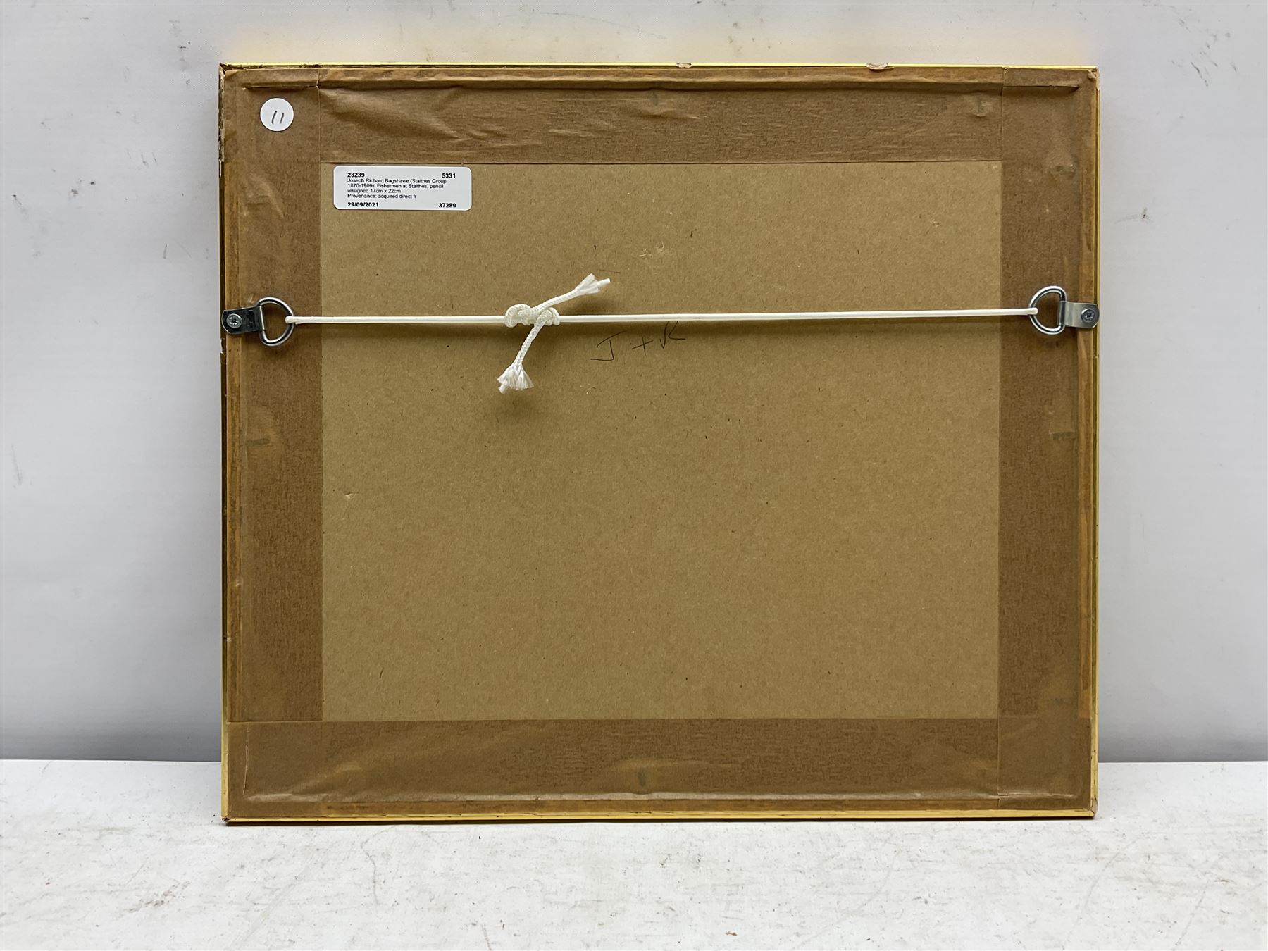 Joseph Richard Bagshawe (Staithes Group 1870-1909): Fishermen at Staithes, pencil unsigned 17cm x 22cm
Provenance: acquired direct from the trustees of the Bagshawe Estate when the final part of the artist's studio collection was dispersed in Whitby in the 1990s, never previously been on the open market 
