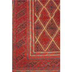  Gazak red ground rug 126cm x 113cm  
