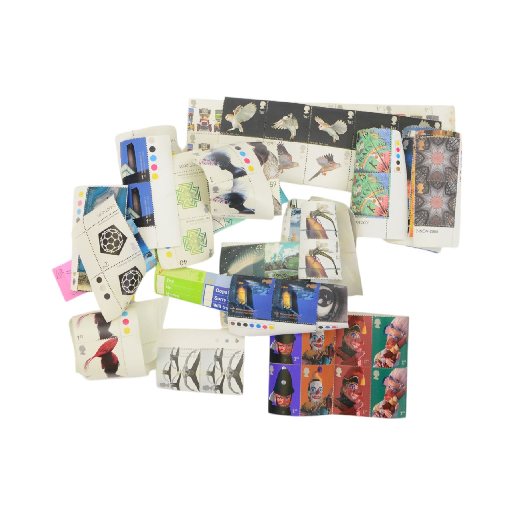 Queen Elizabeth II mint decimal stamps, mostly in presentation packs, face value of usable postage approximately 380 GBP