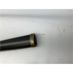 Three reproduction swords - Japanese katana and saya; Tai Chi sword with ornate scabbard; and dress sword with fullered triangular blade and horn handle (3)