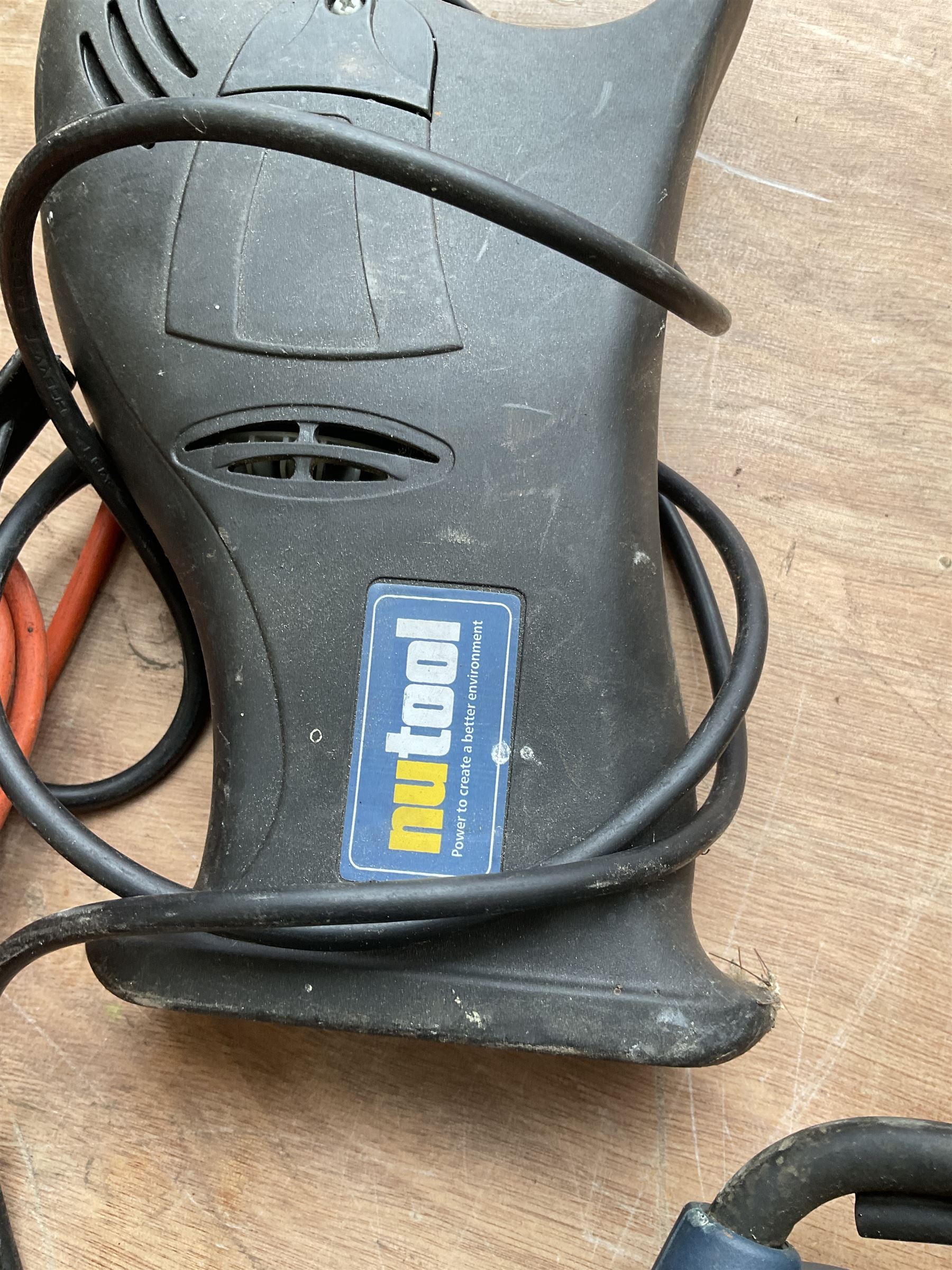 Set of four electric reciprocating saws with maintenance kit, DeWalt DW390, Black and Decker BD380 and Nutool - THIS LOT IS TO BE COLLECTED BY APPOINTMENT FROM DUGGLEBY STORAGE, GREAT HILL, EASTFIELD, SCARBOROUGH, YO11 3TX