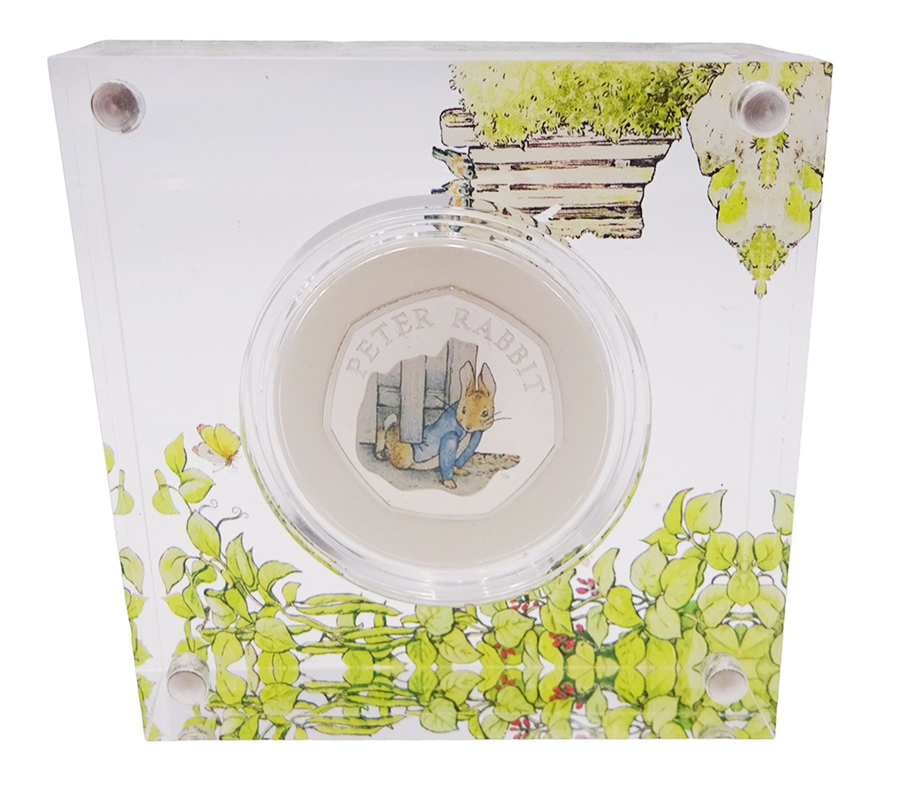 Two The Royal Mint United Kingdom Beatrix Potter silver proof fifty pence coins, 'Flopsy Bunny' and 'Peter Rabbit', both cased with certificates