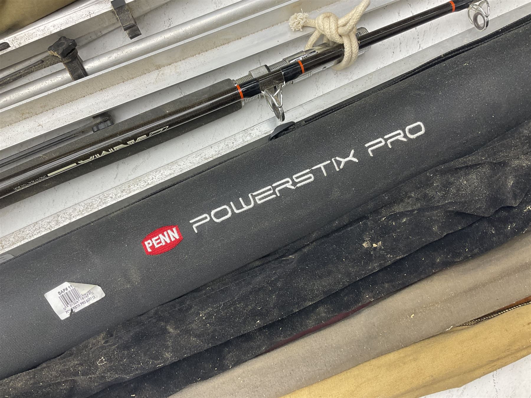 Abu Ambassadeur 7000 multiplier reel, Tenax century Ex4000 reel, fishing rods, nets and other fishing equipment 