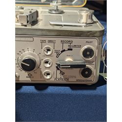 Nagra 4.2 portable mono reel to reel tape recorder, made in Switzerland, circa 1970