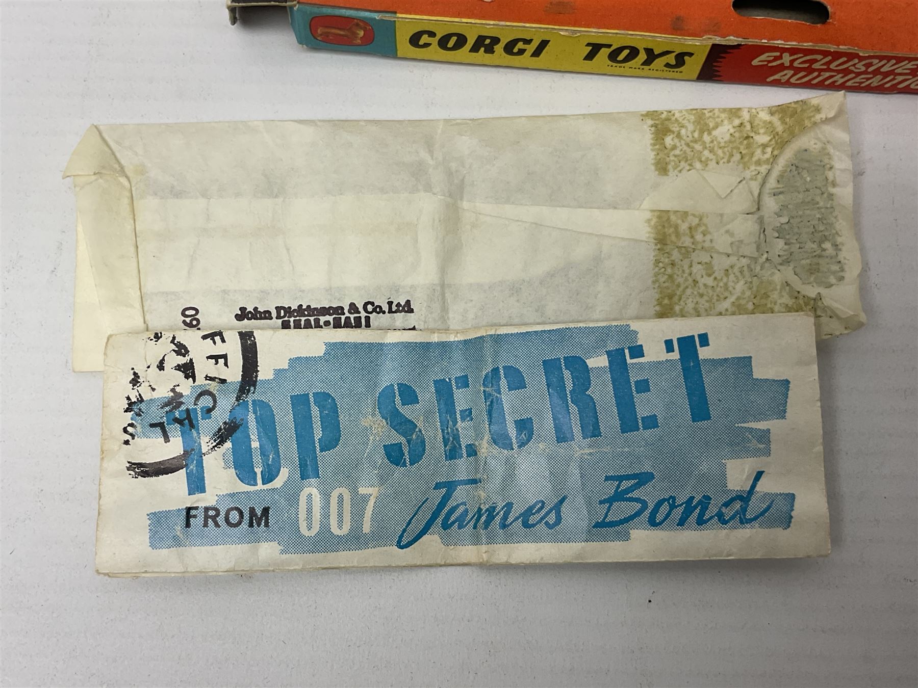 Corgi die-cast model No.261 Special Agent 007 James Bond's Aston Martin D.B.5. from the James Bond film 