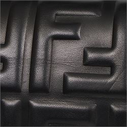 Fendi Baguette shoulder bag, black nappa leather with embossed FF monogram and quilted panels, the front flap secured by a gold-tone FF logo magnetic clasp engraved Fendi Made in Italy, with detachable leather shoulder strap and gold-tone hardware, interior leather tab stamped 'Baguette Fendi Made in Italy', together with original Fendi dust bag and box, W27cm D7cm H15cm