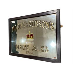 Three advertising mirrors, comprising Moors' & Robson's Prize Ales Hull, Magnet Ales, and Bass in Bottle (3)