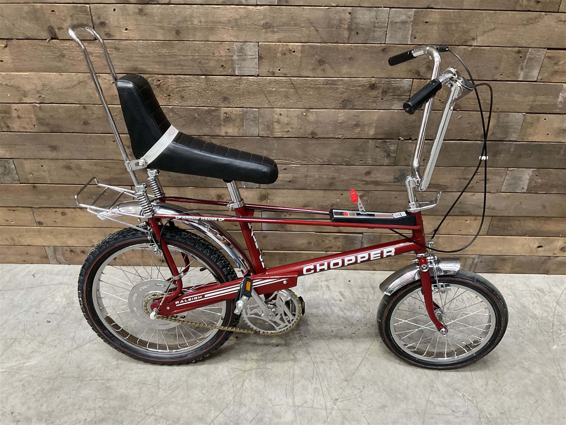 Raleigh Chopper Mk2 Arrow Wedge bicycle, fully restored and rechromed
