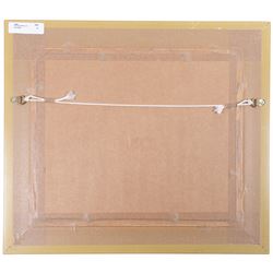 M E Russell (British 20th Century): Mill Pond, oil on board signed 25cm x 30cm 