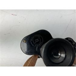 Pair of Bausch & Lomb U.S.A. 30mm binoculars and a pair of WWII period Bino Prism No.5 MKV 7X binoculars dated 1944 (2)