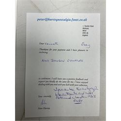 Amy Johnson (1903-1941) English Pioneer Aviatrix - signature on clipped album page; with CoA and photocopied image of 'Jason 1'; 6.5 x 8.5cm