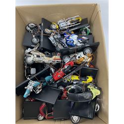 Collection of Maisto motorbike models in one box