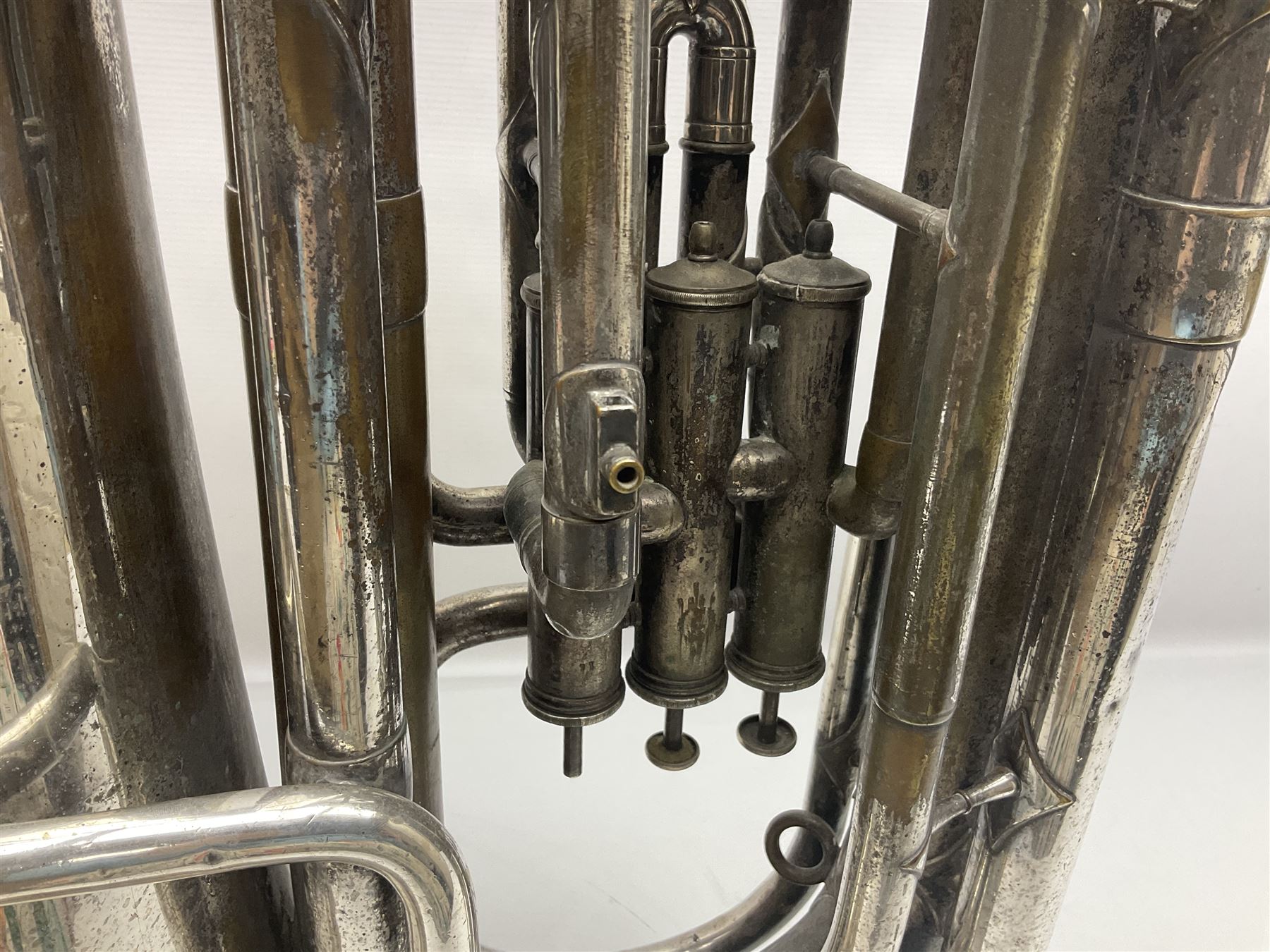 Salvation Army Class A Bb tuba for restoration or display H79cm