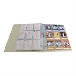 Collection of Edwardian and later Cricket related trading and cigarette cards, including complete set of fifty 1908 Will's Cigarettes Cards, fifteen 1922 The Boys Realm Famous Cricketers cards, part set of 1926 Players Cricketers Caricatures by RIP,  full set of sixteen 1958 Master Cricketing Series New Zealand, complete set of twenty five 1953 Mornflake Test Cricketers, etc, housed in three albums