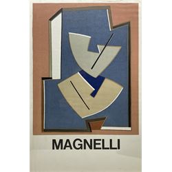 Alberto Magnelli (Italian 1888-1971): Abstract, colour lithograph exhibition poster 74cm x 48cm