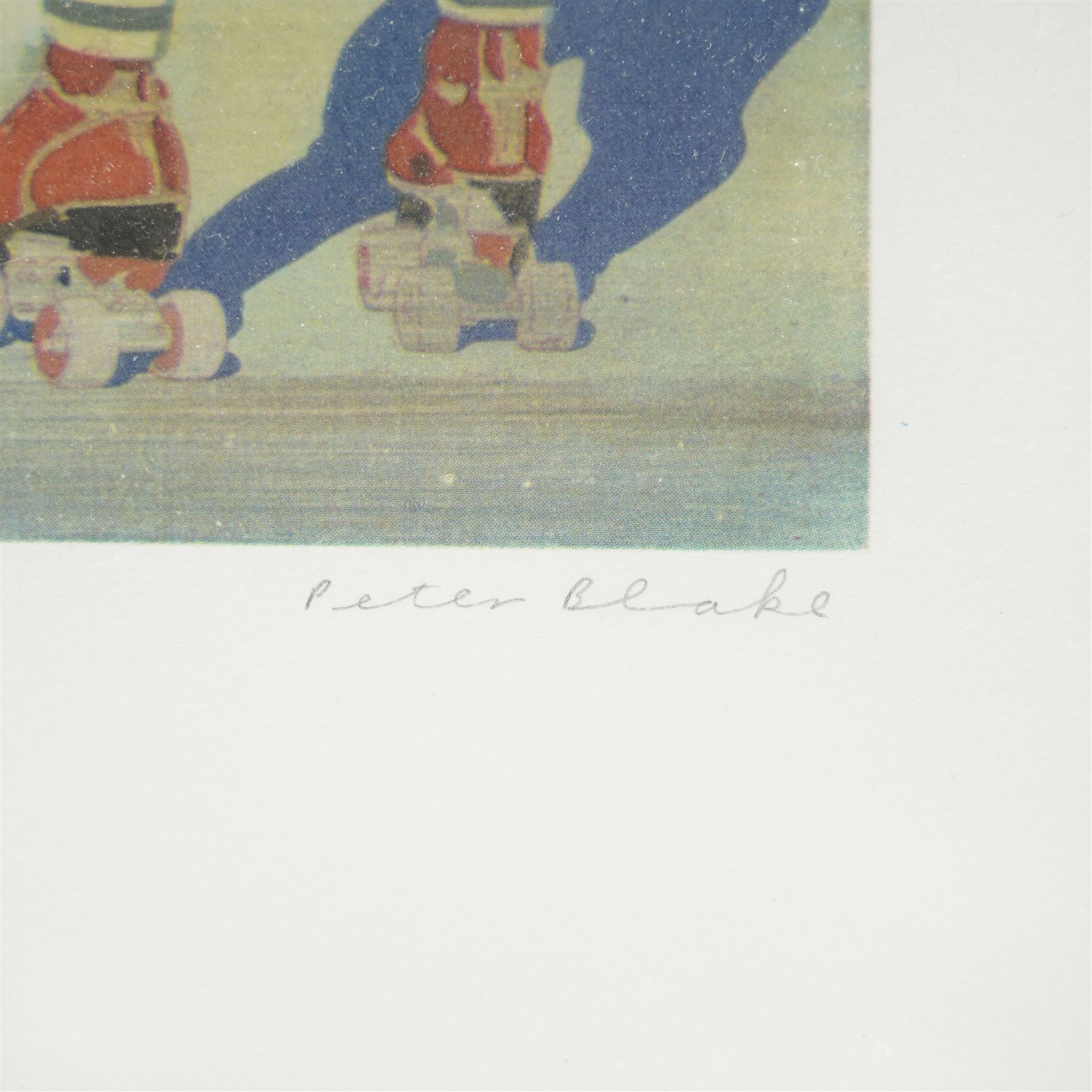 Sir Peter Blake (British 1932-): 'Madonna on a Venice Beach II', limited edition screenprint in colours signed and numbered 83/100 in pencil 39cm x 43cm
Provenance: The Stour Gallery, Eastway, London 