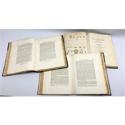 Faber George Stanley: The Origin of Pagan Idolatry. 1816. First edition. Three volumes. Uncut pages. Rebound in half leather with marbled boards and new end papers.