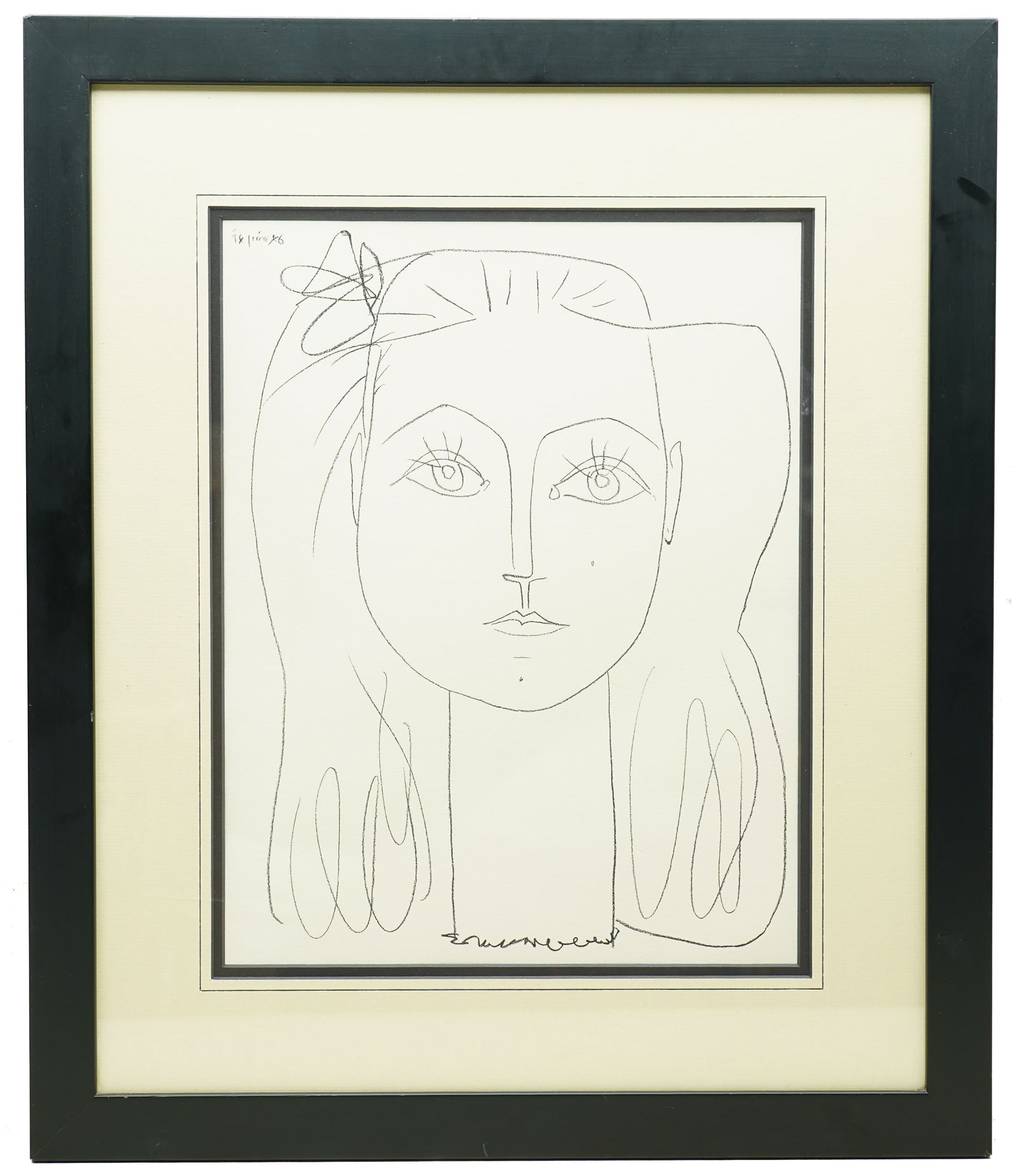 After Pablo Picasso (Spanish 1881-1973) 'Portrait of Francoise (II)', limited edition giclee print 525/1000, 39cm x 30cm 