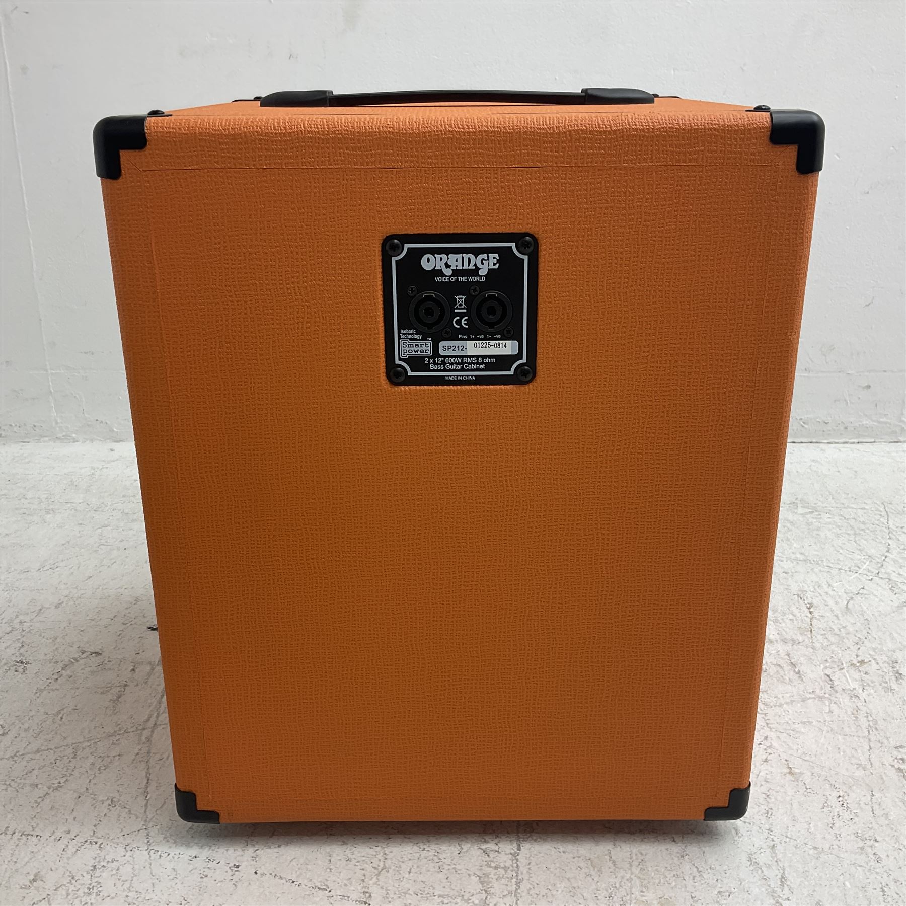Orange 'Terror Bass' 500 watts Class D Hybrid Bass Amplifier; serial no.03742-0814; L30cm; and Orange 'Voice of the World' SP212 bass cabinet with 2 x 12