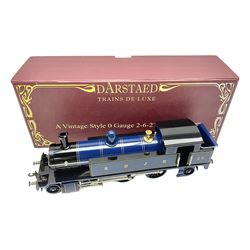 Darstaed '0' gauge - SDJR 2-6-2 tank locomotive No.26 in blue/black; boxed with original packaging and invoice dated 04/02/2017.