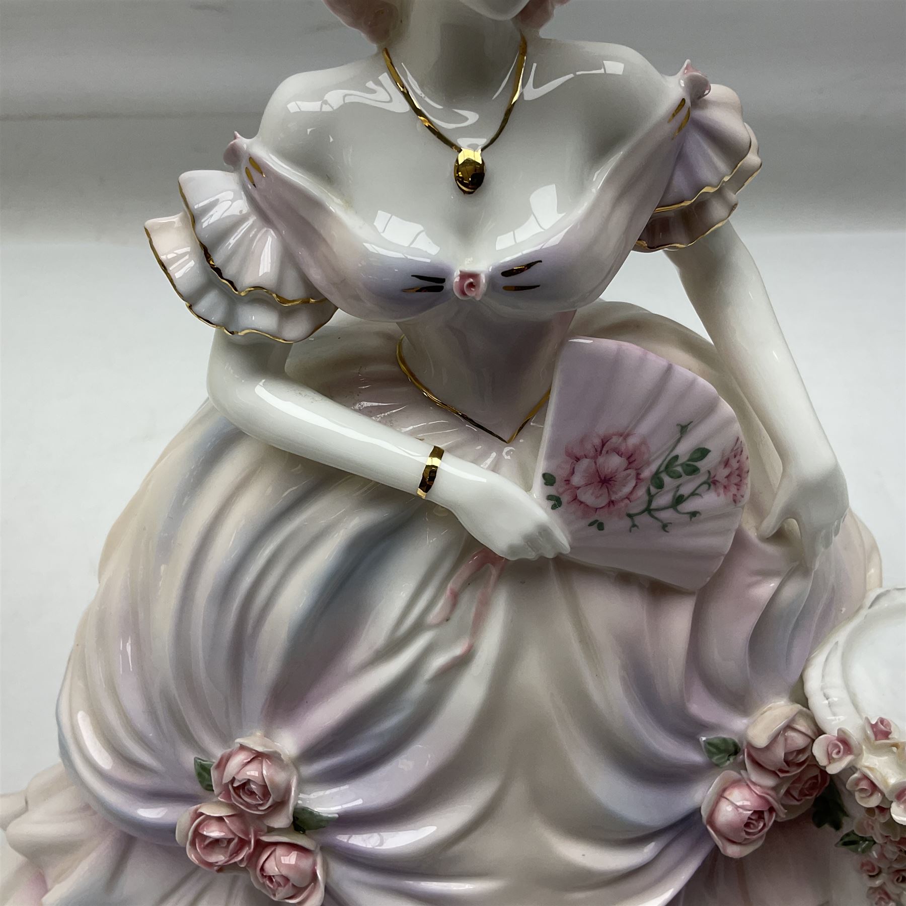 Coalport figure, Secret Garden, designed by Sue McGarrigle, with original box and certificate of authentication, H26cm
