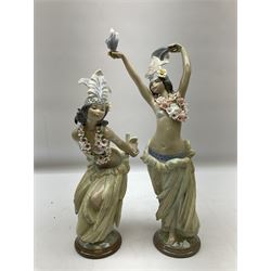 Two Lladro figures, comprising Momi no 1529 and Mahlia no 1531, both with original boxes, both year issued 1987, year retired 1989, largest example H29cm