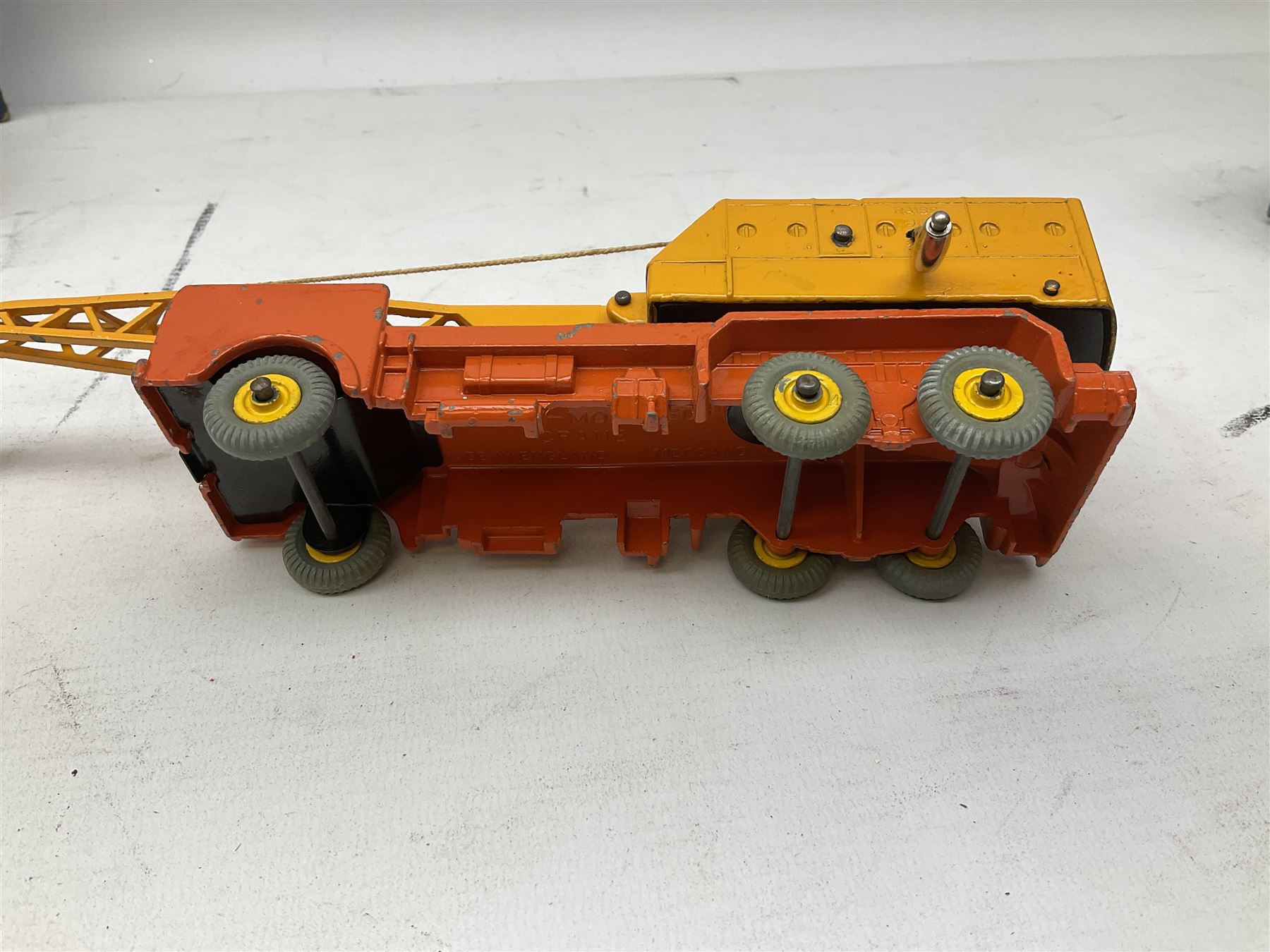 Dinky - Supertoys 20-Ton Lorry mounted Crane 'Coles' No.972; boxed; French made Miniature Road Sign Set No.41; boxed; and seven unboxed small die-cast models (9)
