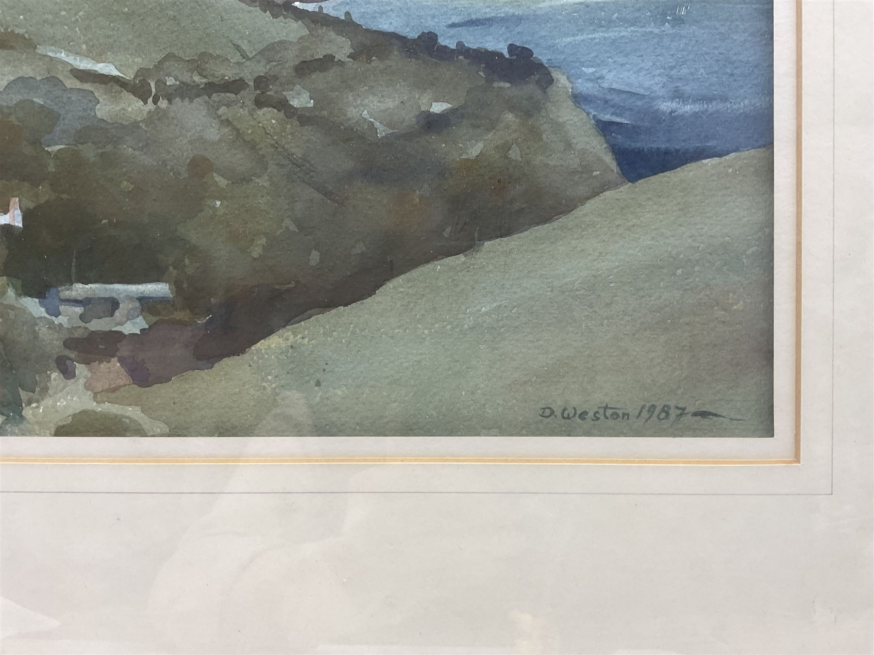 David Weston (British 1942-): Mevagissey - Cornwall, watercolour signed and dated 1987, 33cm x 28cm 