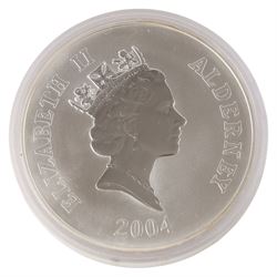The Royal Mint Alderney 2004 '60th Anniversary of D-Day' one kilogram fine silver fifty pound coin, cased with certificate