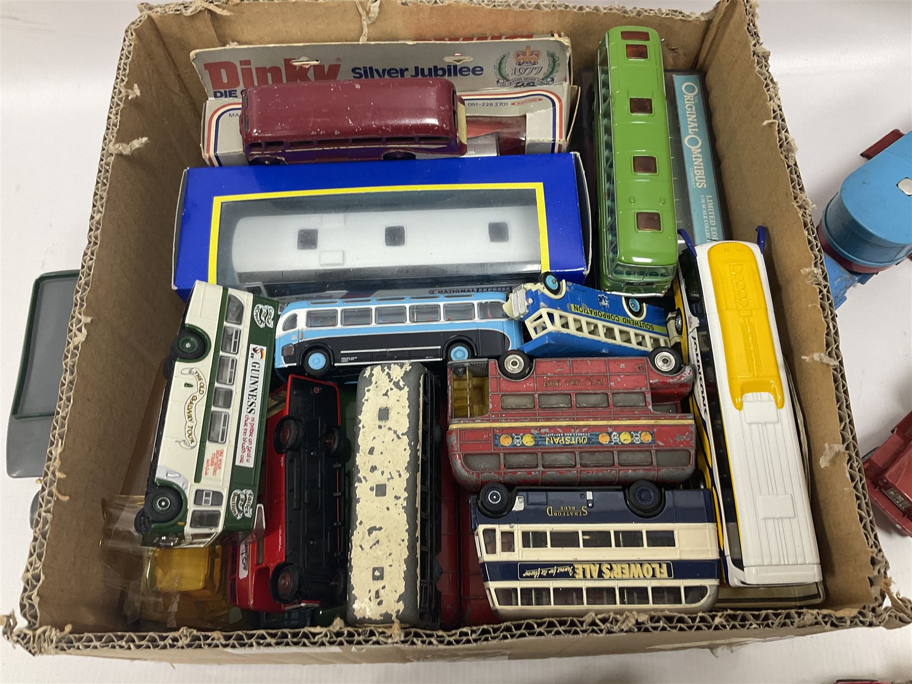 Corgi - small collection of unboxed and playworn Chipperfield's Circus vehicles; and a quantity of die-cast buses by various makers including Dinky, , Corgi, Lledo, Rio etc; some boxed