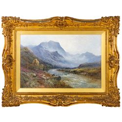 Alfred Fontville de Breanski Jnr. (British 1877-1945): 'Early Morning in Glen Finglas', oil on canvas signed, titled and dated 1911 verso 39cm x 60cm