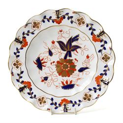 Royal Crown Derby 'Asian Rose' pattern A.962 tea service, comprising tea and coffee pots, open sucrier, milk jug, eight cups and saucers, six side plates, two serving plates, and a boxed Duck with gold stopper