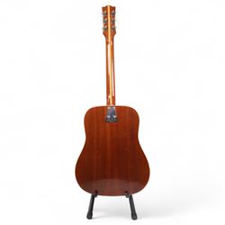 EKO six string acoustic guitar, made in Italy, in Gear4Music soft case, guitar L105cm