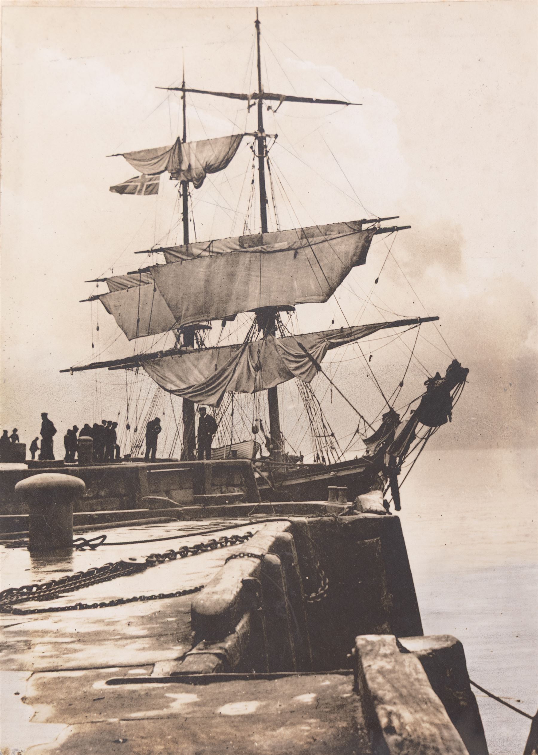 Harry Wanless (British c1872-1934): 'Scarborough' Harbour by Moonlight, watercolour signed with ESK (Kensington School) blind stamp, titled and dated 1895 verso 16cm x 21cm; Charles Edward Wanless (circa 1875-1938), 'Tweddill's Yard Sandside' Scarborough, pen and ink signed with initials and titled 27cm x 21cm and two original photographs by the artist (unframed) (4)
Provenance: private collection purchased 'Wanless Family Studio Sale' David Duggleby 15th June 2009 Lots 16 & 29